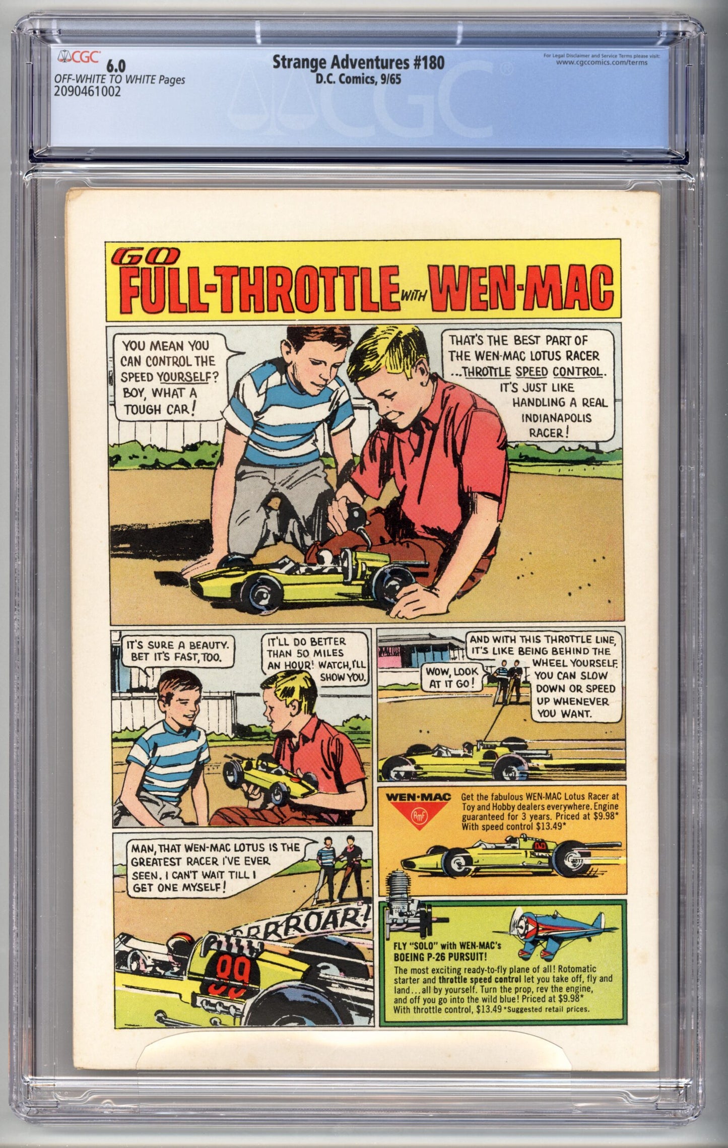 Strange Adventures #180 CGC 6.0 Origin and 1st appearance of Animal Man