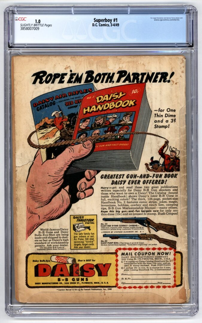 Superboy #1 CGC 1.0