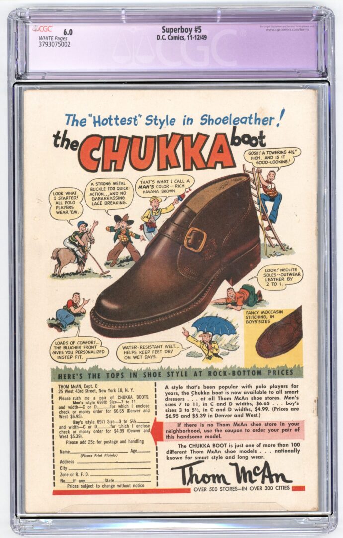 Superboy #5 CGC 6.0 Restored 1st Supergirl-type character