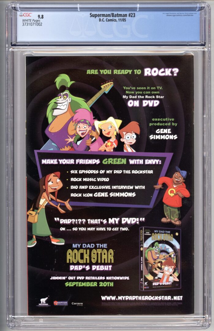 Superman Batman #23 CGC 9.8 1st full App. of Batman Beyond