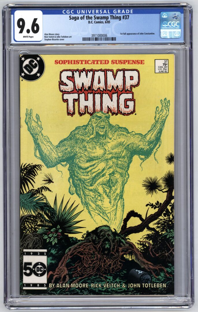 Swamp Thing #37 CGC 9.6 1st appearance of John Constantine