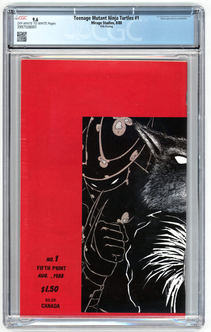 Teenage Mutant Ninja Turtles #1 CGC 9.6 5th Print