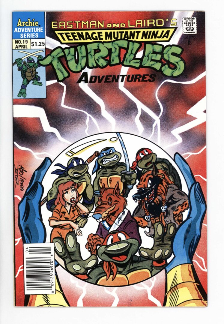 TMNT Adventures #19 NM- 1st team appearance of the Mutanimals
