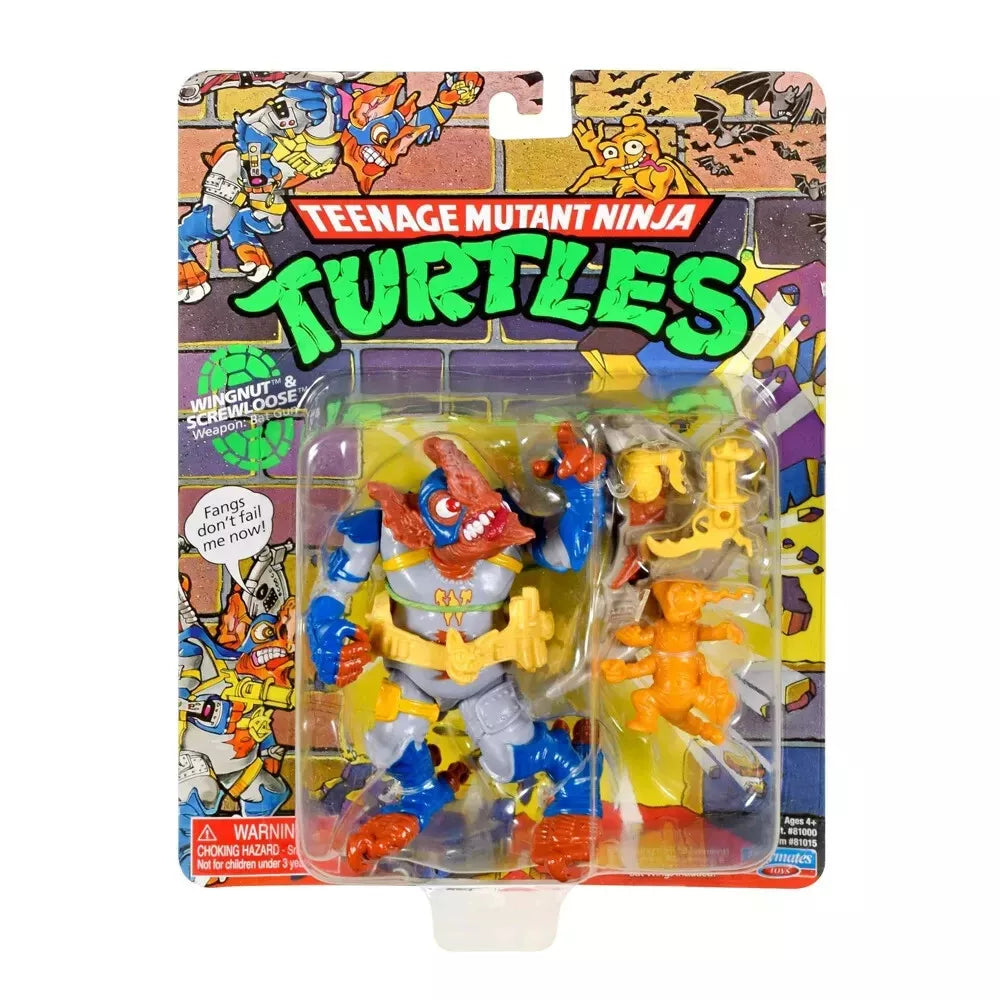 Teenage Mutant Ninja Turtles Classic Wingnut & Screwloose 4" Figure