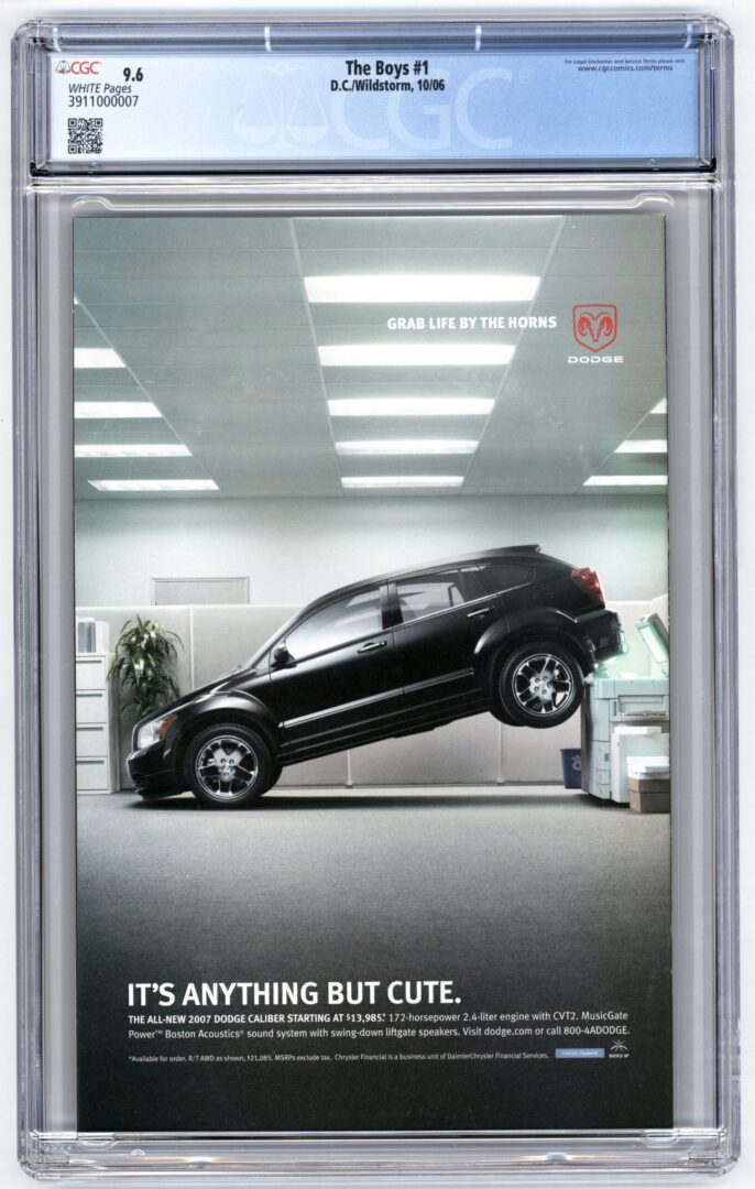 The Boys #1 CGC 9.6 1st appearance of Butcher & Hughie