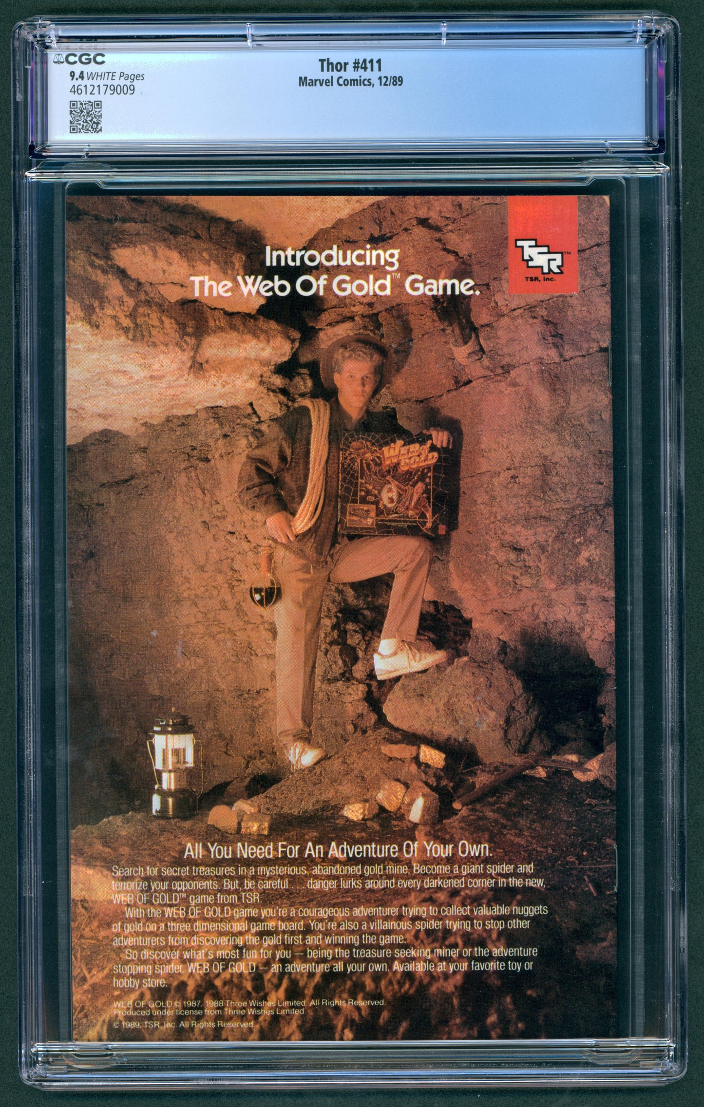 Thor #411 CGC 9.4 1st App. of the New Warriors