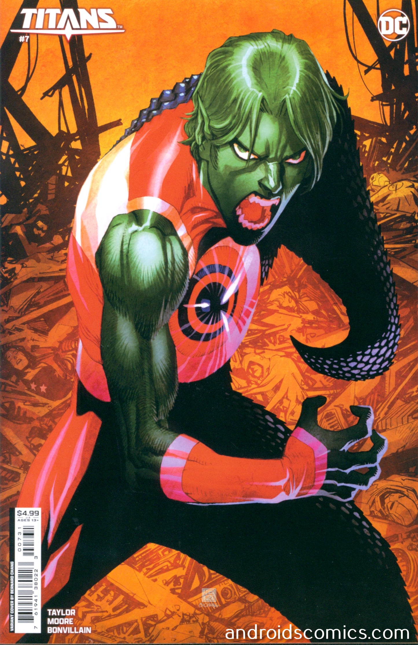 Titans #7 Cover C Bernard Chang Card Stock Variant