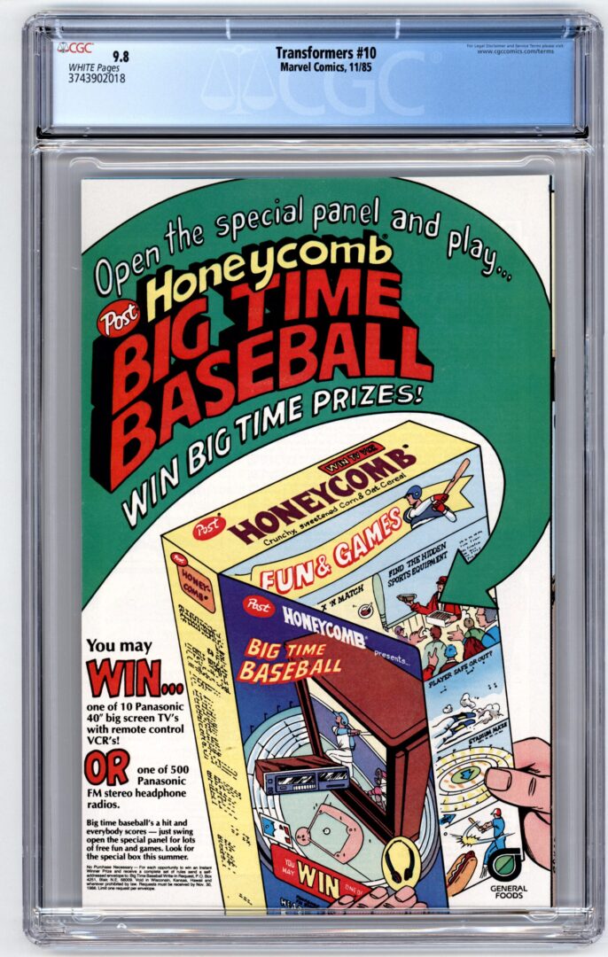 Transformers #10 CGC 9.8 1st appearance of the Constructicons