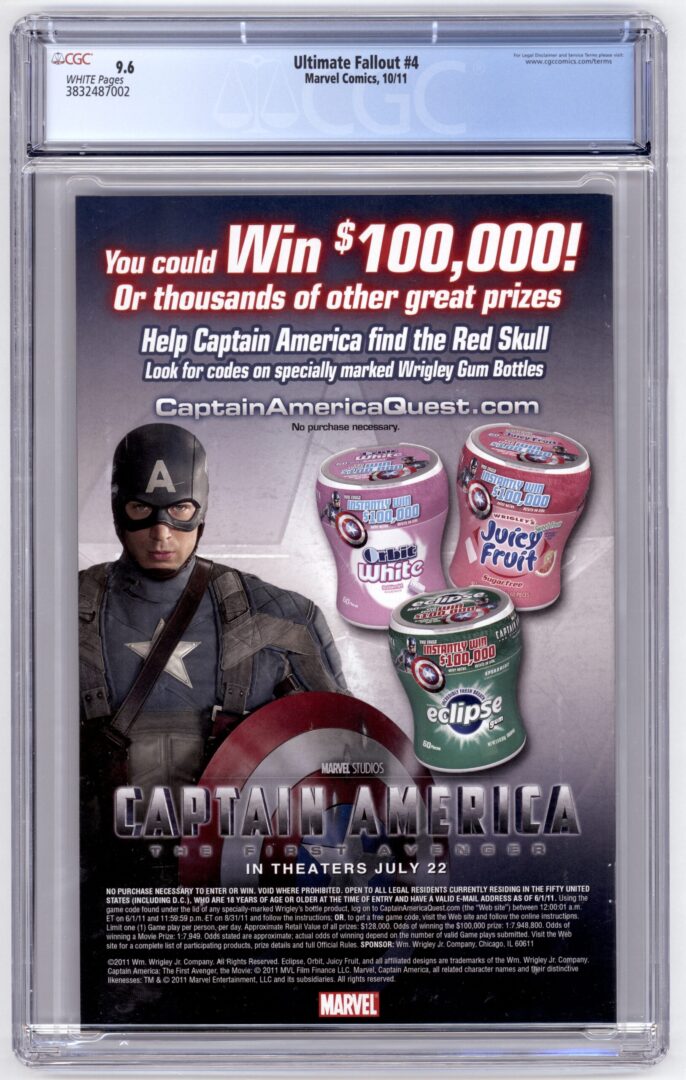 Ultimate Fallout #4 CGC 9.6 1st appearance of the new Spider-Man (Miles Morales)