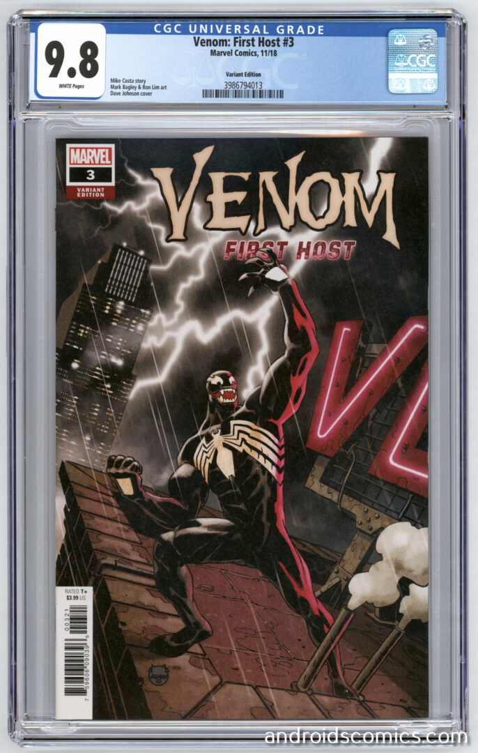 Venom First Host #3 CGC 9.8 1st App. of Sleeper