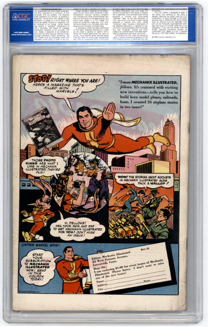 Whiz Comics #69 CGC 8.0