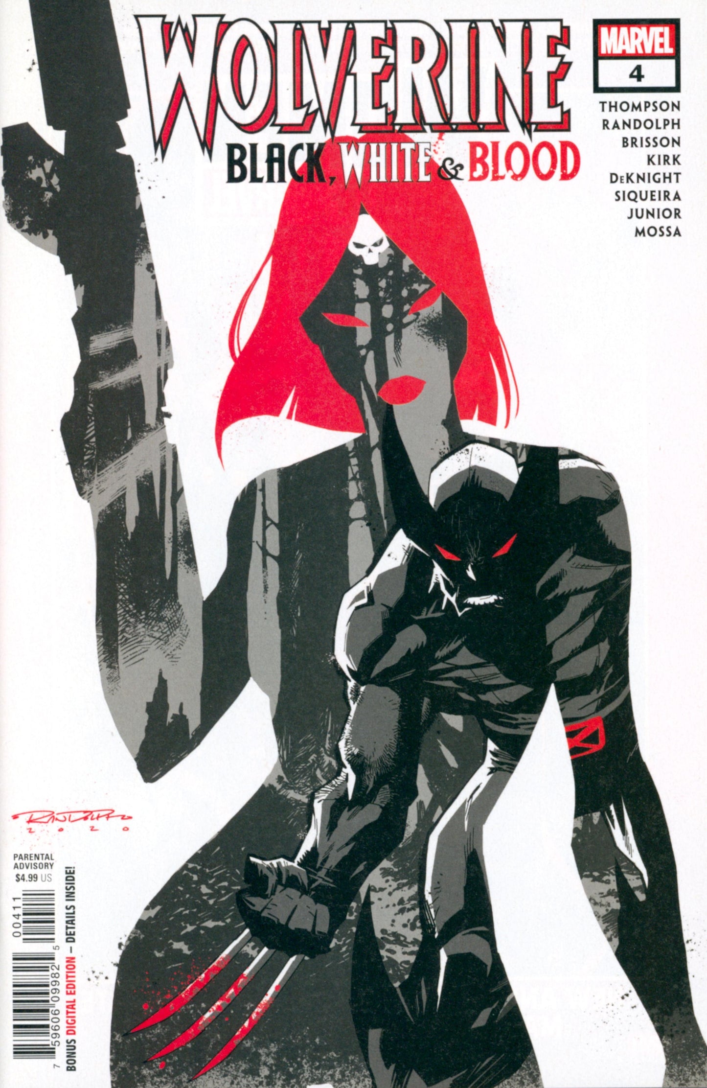 Wolverine Black White Blood #4 (Of 4)