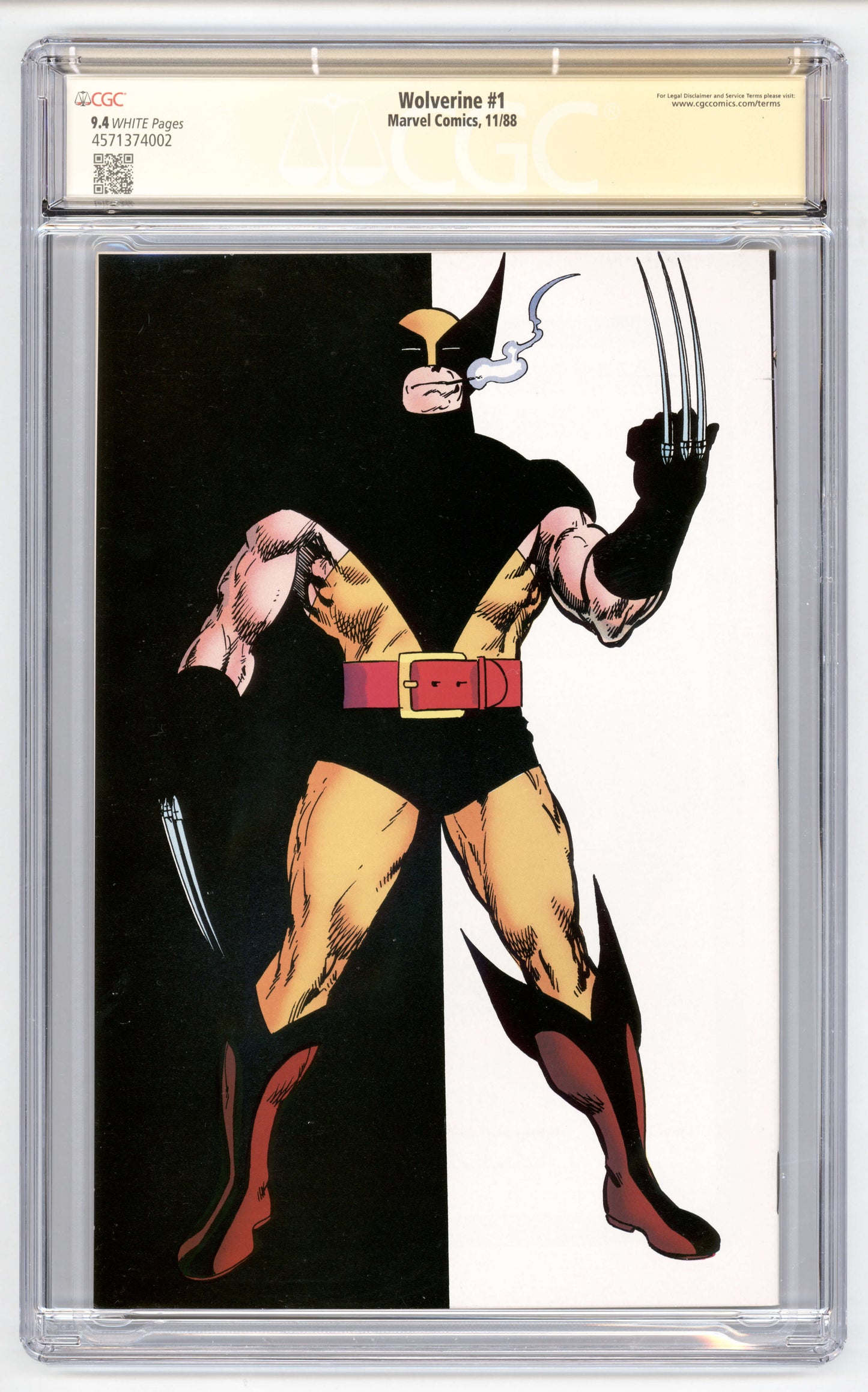 Wolverine #1 CGC 9.4 Signed By Chris Claremont