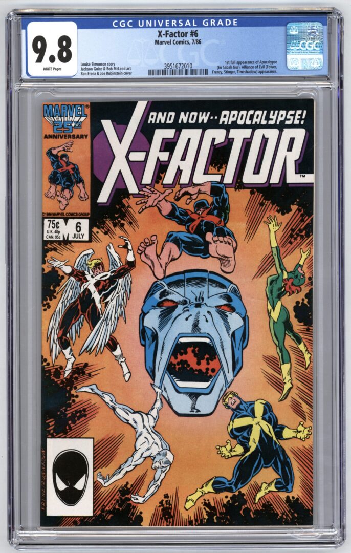 X-Factor #6 CGC 9.8 1st full appearance of Apocalypse