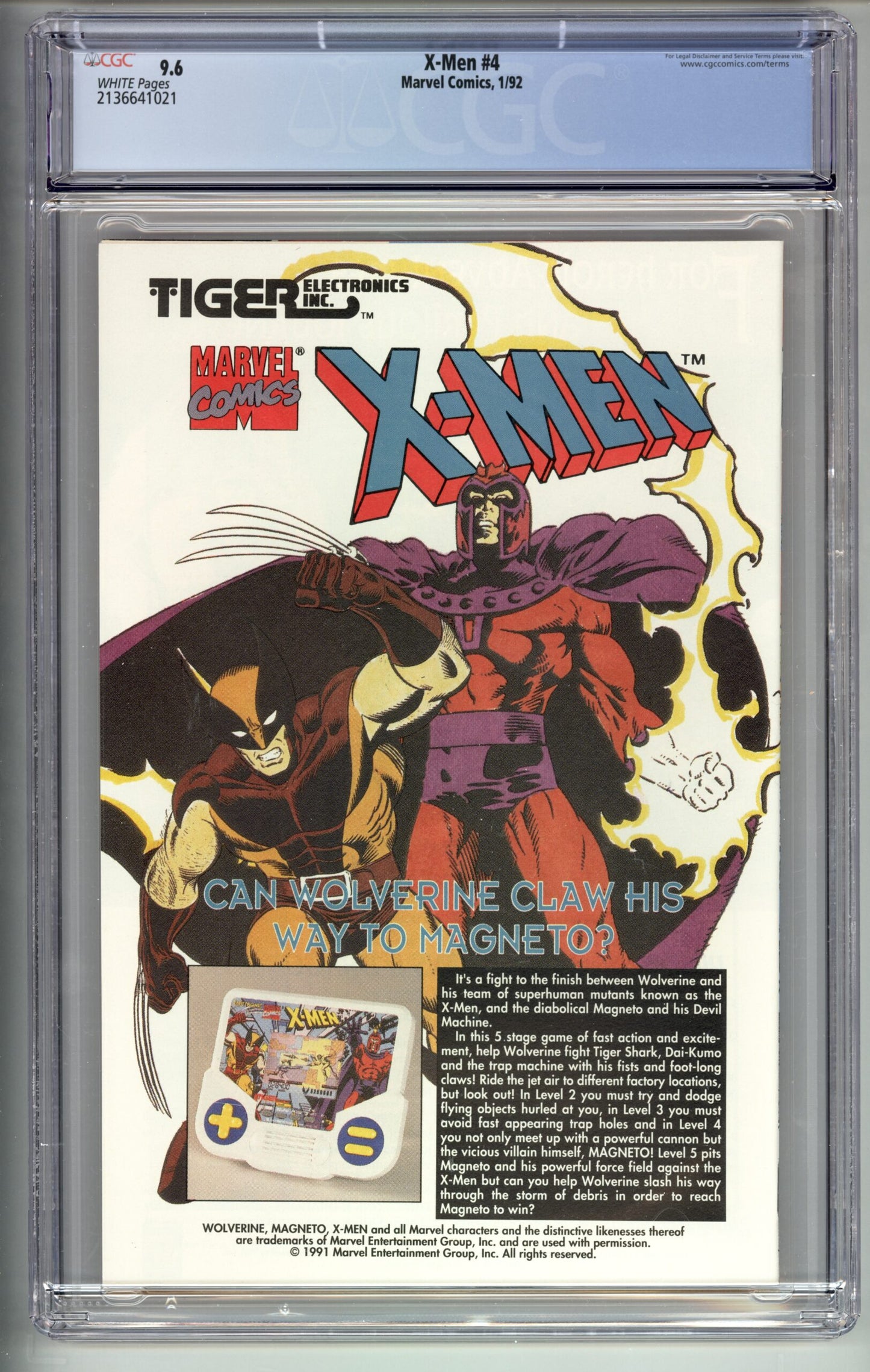 X-Men #4 CGC 9.6 1st appearance of Omega Red