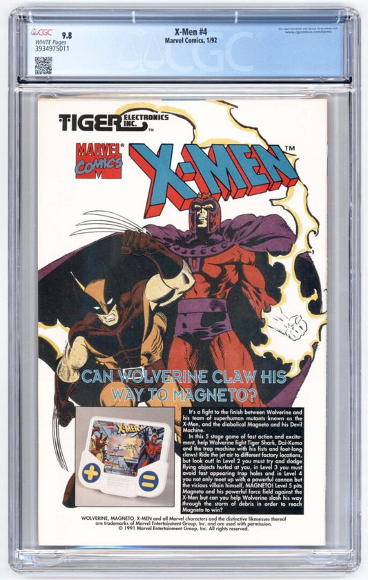 X-Men #4 CGC 9.8 1st appearance of Omega Red