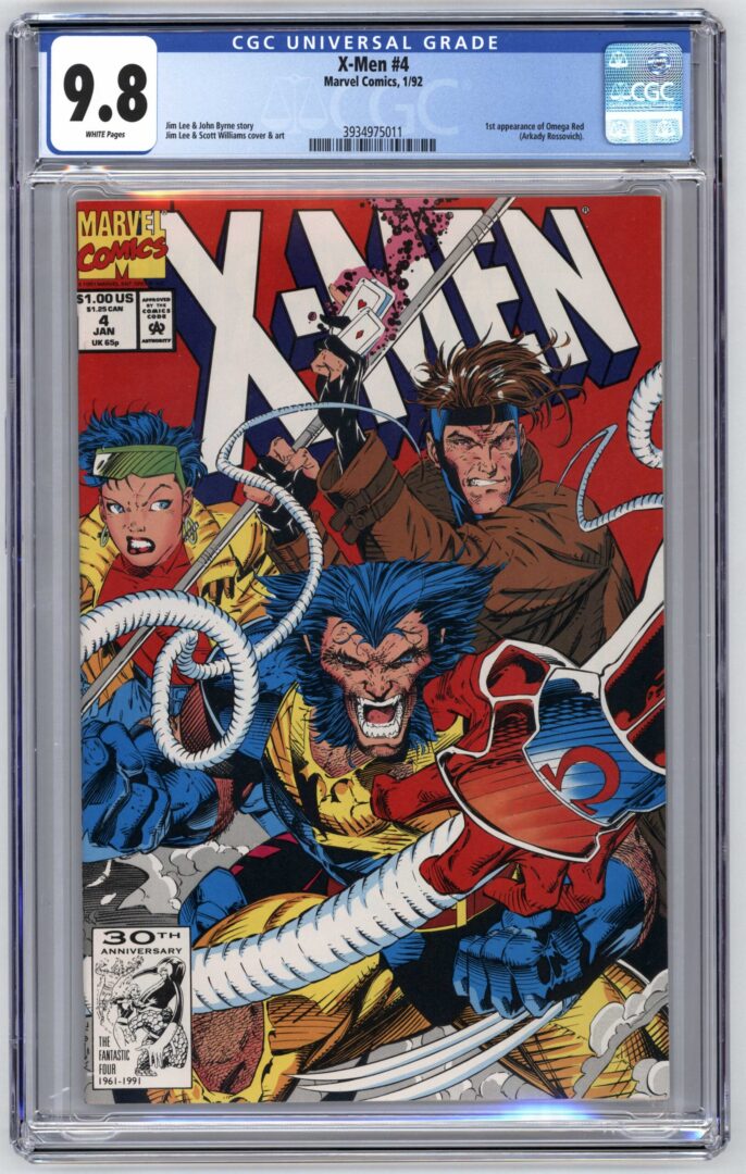 X-Men #4 CGC 9.8 1st appearance of Omega Red