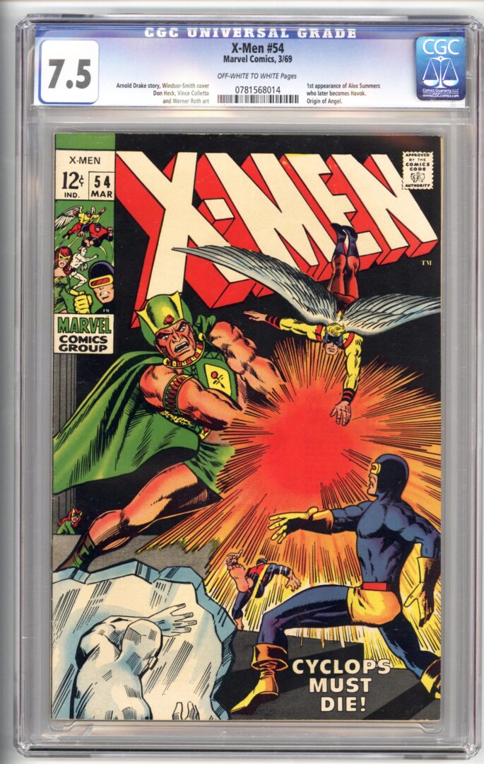 X-Men #54 CGC 7.5 1st appearance of Alex Summers