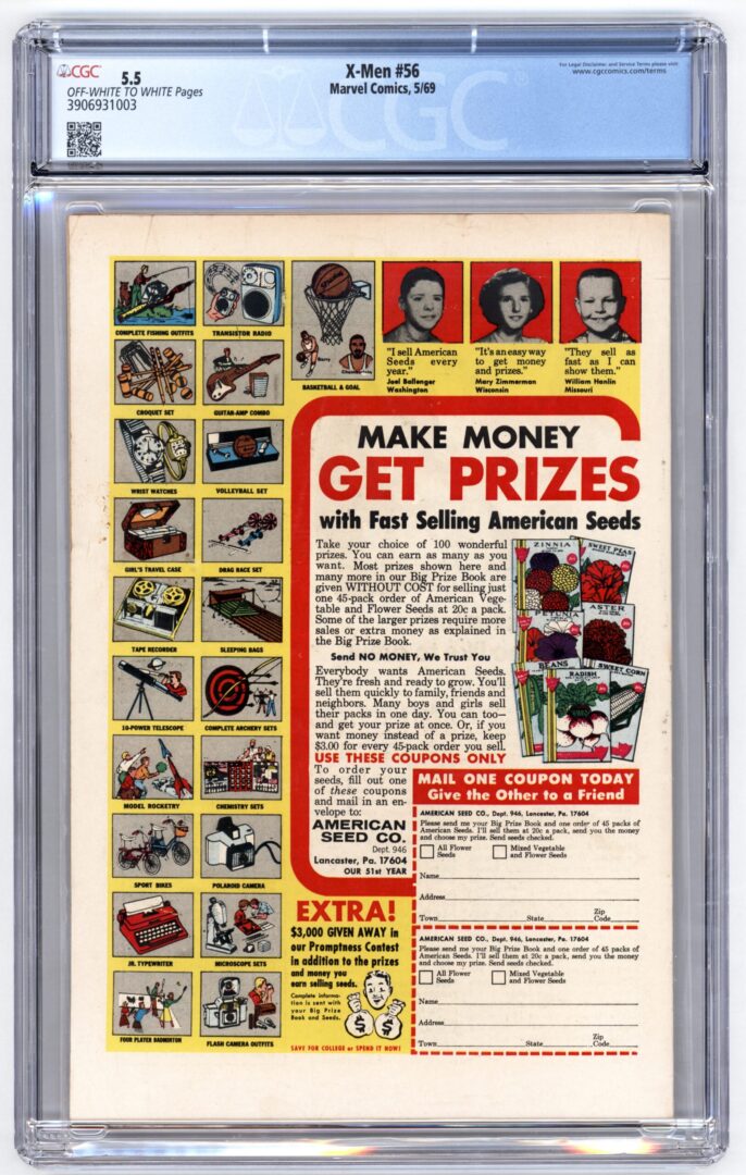 X-Men #56 CGC 5.5 1st appearance of the Living Monolith