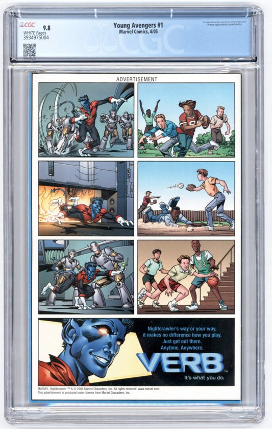Young Avengers #1 CGC 9.8 1st appearance of the Young Avnegers