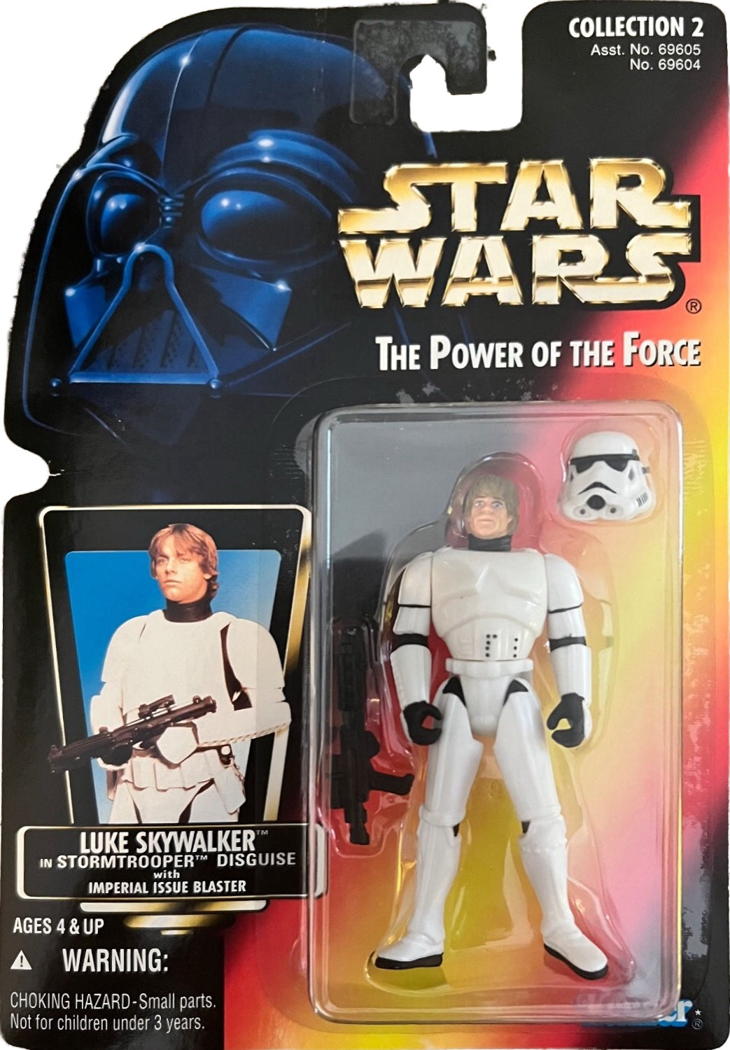 Star Wars Power of the Force Luke Skywalker in Stormtrooper Disguise (Orange Card)