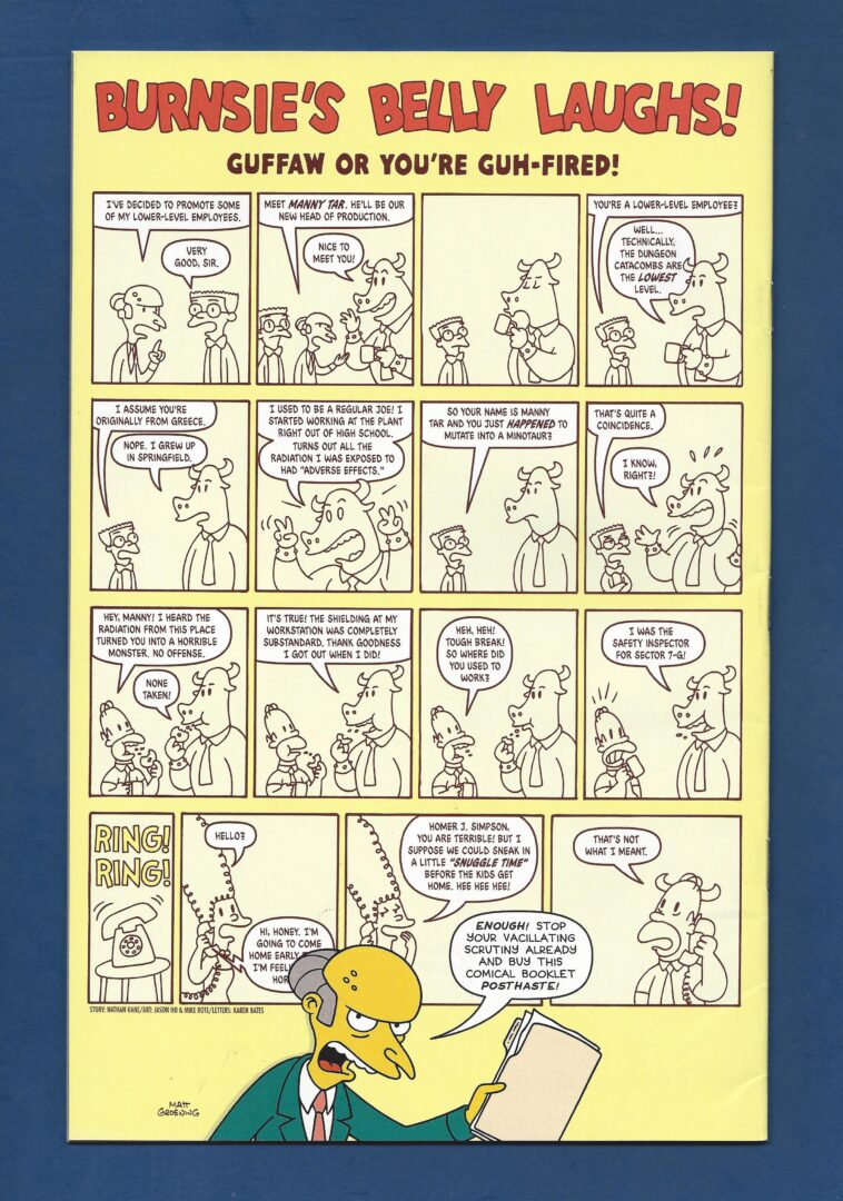 Malevolent Mr. Burns #1 FN