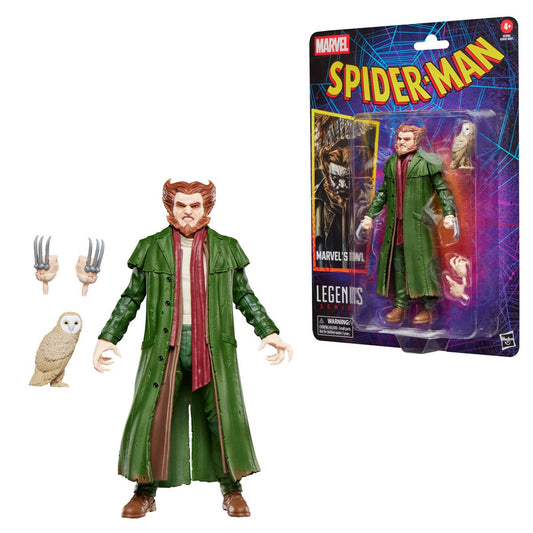 Spider-Man Marvel Legends Retro Cardback 6-Inch Action Figure Marvel's Owl