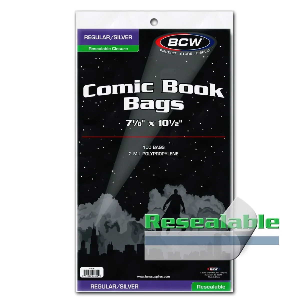 BCW Regular/Silver Resealable