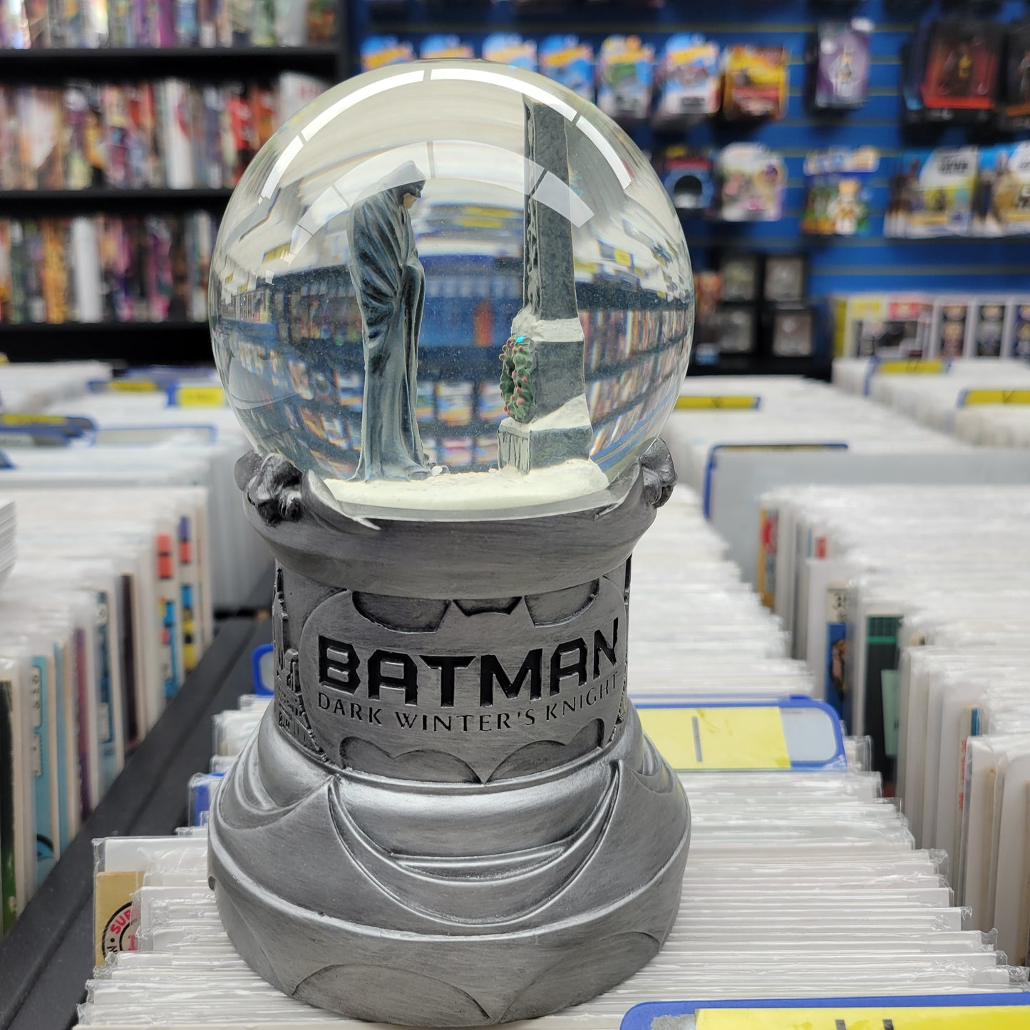 DC Direct Batman Dark Winter's Knight Snow Globe William Paquet