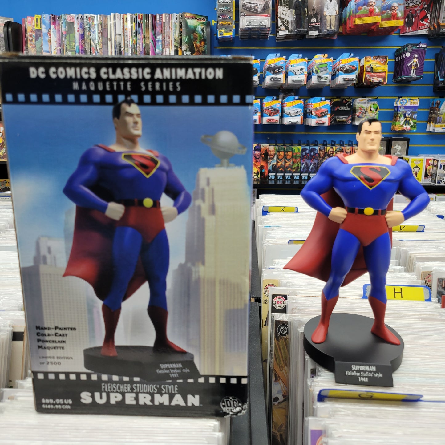 DC DIRECT SUPERMAN CLASSIC ANIMATION MAQUETTE STATUE FLEISCHERS STUDIOS MM Consign