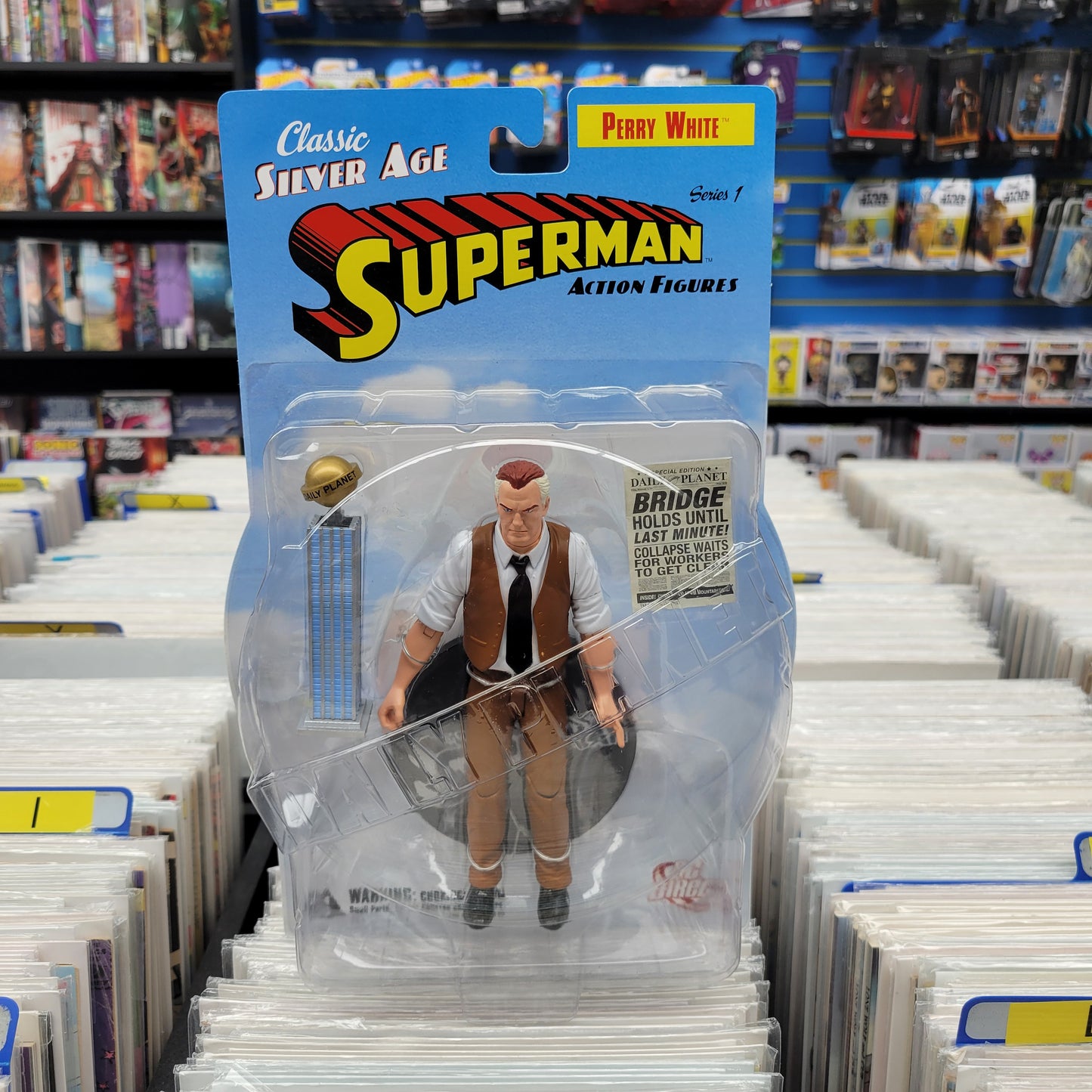 DC Classic Silver Age Superman Series 1 Perry White Action Figure MM Consign