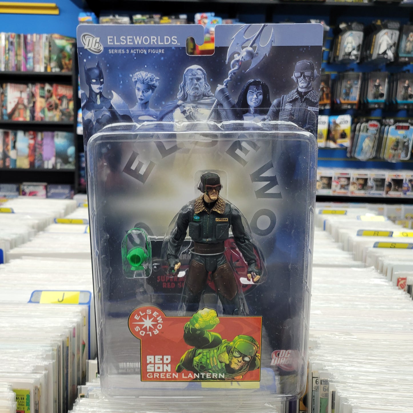 DC Direct Elseworlds Series 3 Red Son Green Lantern Action Figure MM Consign