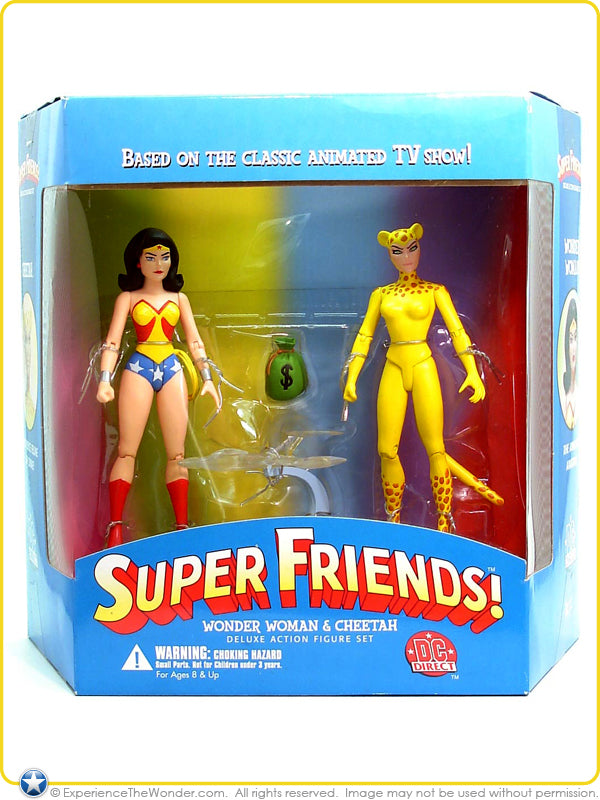 DC Direct Super Friends Deluxe Action Figure Set Wonder Woman/Cheetah