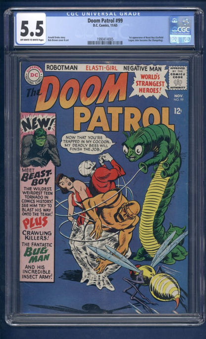 Doom Patrol #99  CGC 5.5  1st appearance of Beast Boy