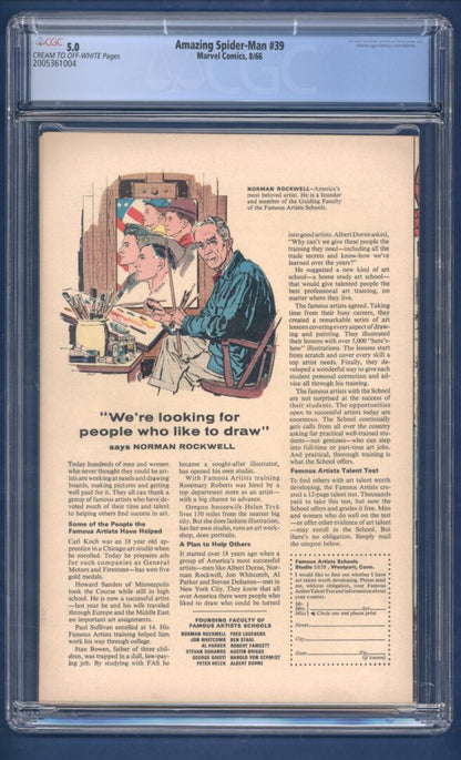 Amazing Spider-Man #39  CGC 5.0