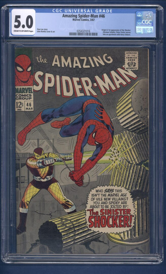 Amazing Spider-Man #46  CGC 5.0  1st Appearance of the Shocker