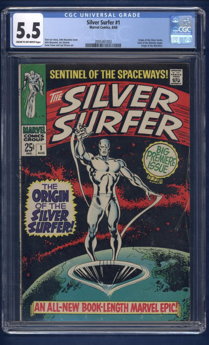 Silver Surfer #1  CGC 5.5  Origin of the Silver Surfer
