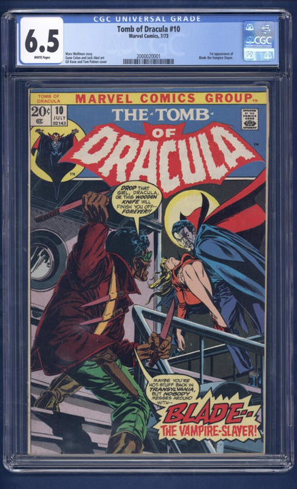 Tomb of Dracula #10  CGC 6.5  1st appearance of Blade