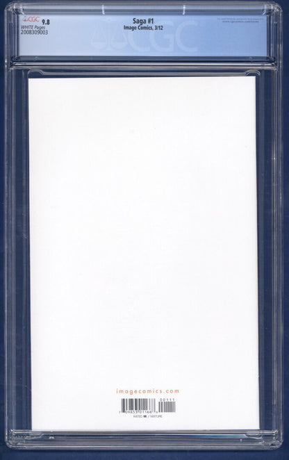 Saga #1  CGC 9.8  1st app. of Marko, Alana, Hazel, Prince Robot IV, The Will, & Lying Cat