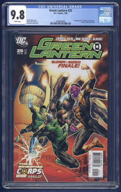 Green Lantern #25  CGC 9.8  1st appearance of Larfleeze & Atrocitus