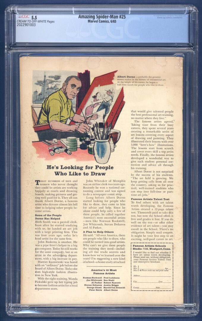 Amazing Spider-Man #25  CGC 5.5  1st cameo appearance of Mary Jane Watson