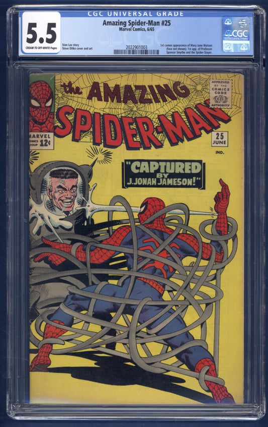 Amazing Spider-Man #25  CGC 5.5  1st cameo appearance of Mary Jane Watson