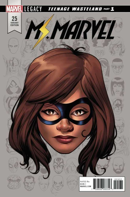 Ms Marvel #25 McKone Legacy Headshot Variant Leg