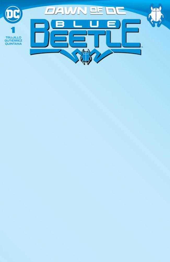 Blue Beetle #1 Cover E Blank Variant