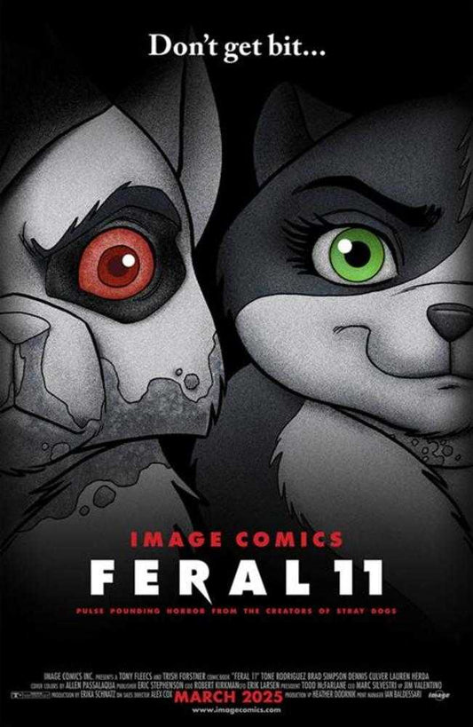 Feral #11 Cover B Trish Forstner & Allen Passalaqua Homage Variant NM
