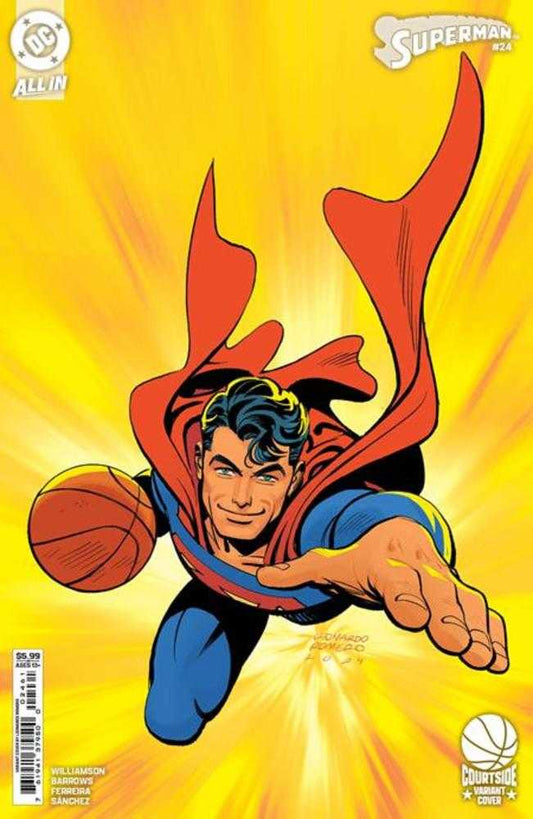 Superman #24 Cover E Leonardo Romero Courtside Card Stock Variant NM