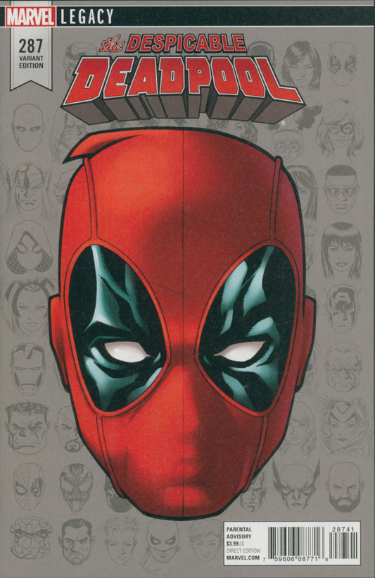 Despicable Deadpool #287 McKone  Headshot 1:10 Variant