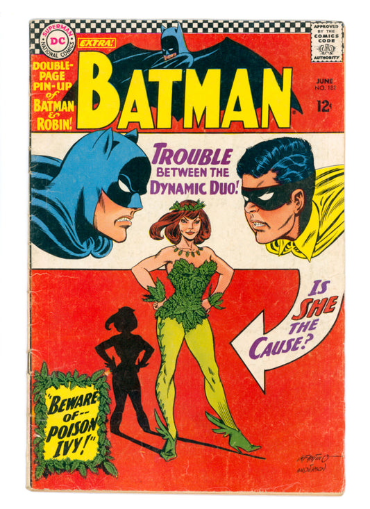 Batman #181    1st appearance of Poison Ivy