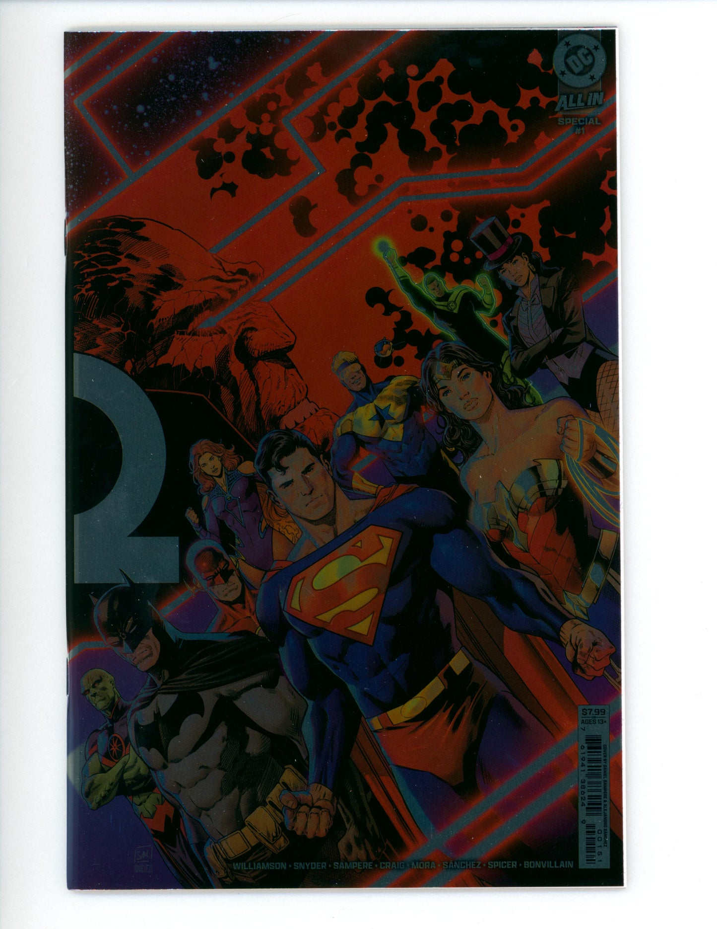 DC All In Special #1 (One Shot) Cover D Daniel Sampere Wraparound Foil Variant NM