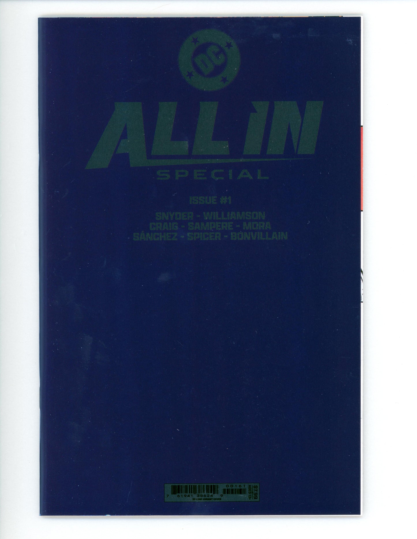 DC All In Special #1 (One Shot) Cover F DC Logo Foil Variant NM